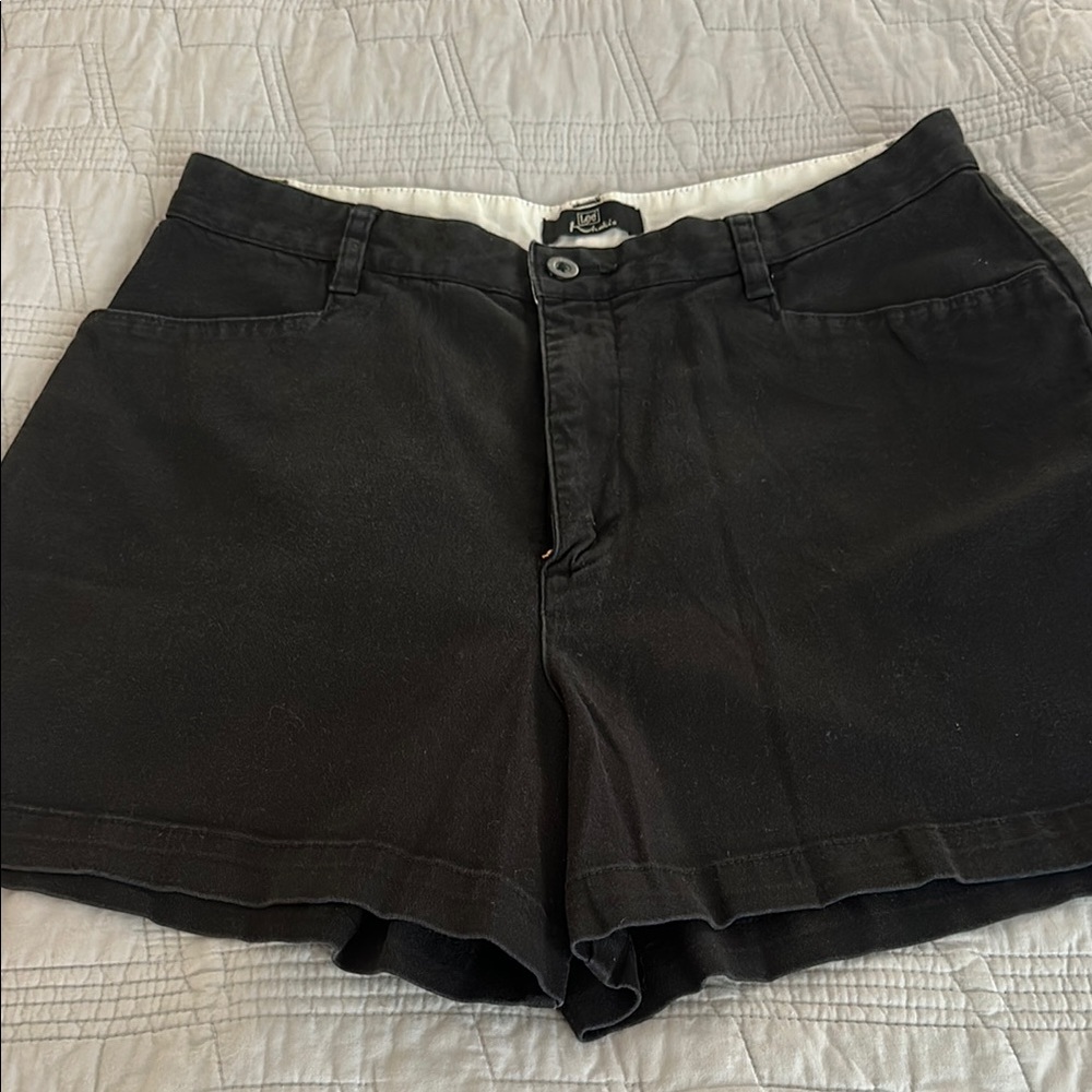 Lee Black High Waist Shorts